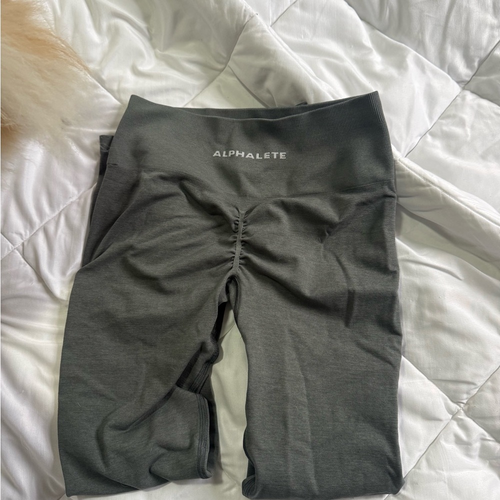 Alphalete  Charcoal Gray Front Leggings